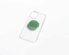 Load image into Gallery viewer, WMC Aventurine phone grip displayed on a clear phone case
