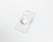 Load image into Gallery viewer, WMC Howlite phone grip displayed on a clear phone case
