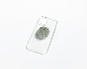 WMC Labradorite displayed on a clear phone case