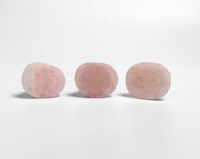 Load image into Gallery viewer, Three WMC Rose Quartz phone grips to show variation
